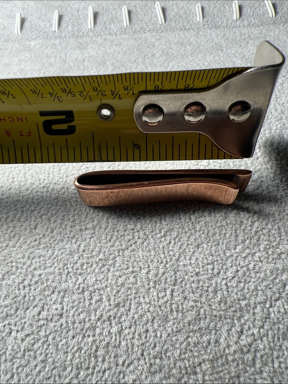 Vintage 10k Rose & Yellow Gold Tie Clip